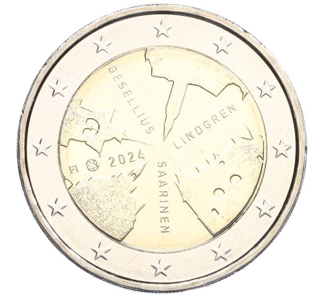 Монета 2 евро 2024 года Финляндия «Архитектурная фирма Геселлиус-Линдгрен-Сааринен» (Артикул: M2-77197) — Фото №1