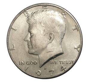 1/2 доллара (50 центов) 1974 года D США — Фото №1