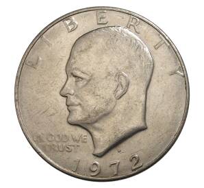 1 доллар 1972 года D США «Эйзенхауэр» — Фото №1