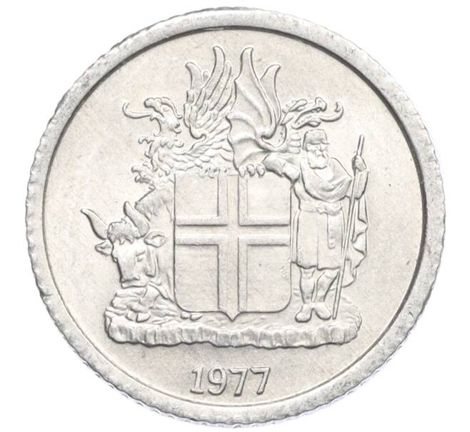 Монета 1 крона 1977 года Исландия (Артикул: K12-34226) — Фото №1