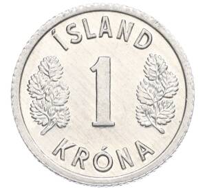 1 крона 1977 года Исландия — Фото №2