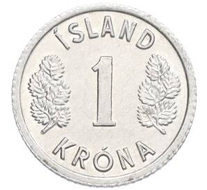 1 крона 1976 года Исландия — Фото №2