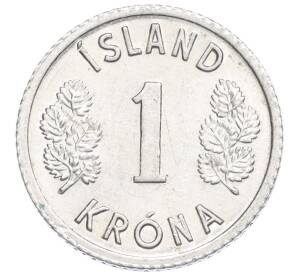 1 крона 1976 года Исландия — Фото №2