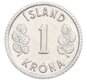 1 крона 1976 года Исландия — Фото №2