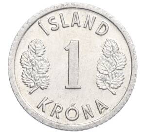 1 крона 1976 года Исландия — Фото №2