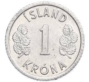 1 крона 1976 года Исландия — Фото №2