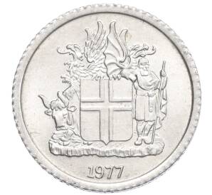 1 крона 1977 года Исландия — Фото №1