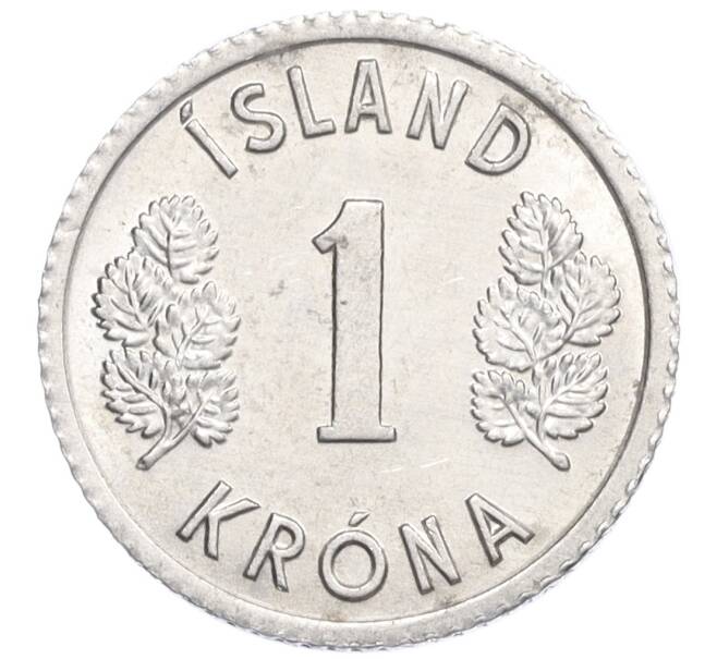 Монета 1 крона 1977 года Исландия (Артикул: K12-34243) — Фото №2