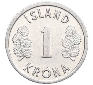 1 крона 1976 года Исландия — Фото №2