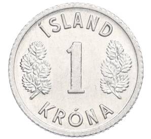1 крона 1976 года Исландия — Фото №2