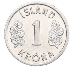 1 крона 1976 года Исландия — Фото №2