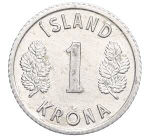 1 крона 1976 года Исландия — Фото №2