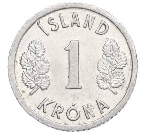 1 крона 1976 года Исландия — Фото №2