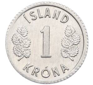 1 крона 1976 года Исландия — Фото №2