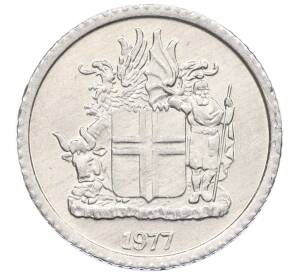 1 крона 1977 года Исландия — Фото №1