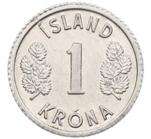 1 крона 1976 года Исландия — Фото №2