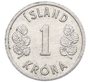 1 крона 1976 года Исландия — Фото №2