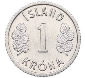 1 крона 1976 года Исландия — Фото №2