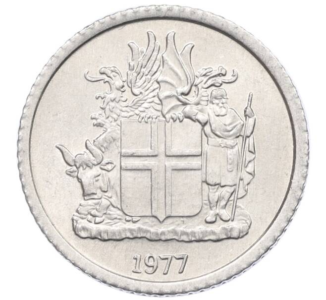 Монета 1 крона 1977 года Исландия (Артикул: K12-34768) — Фото №1