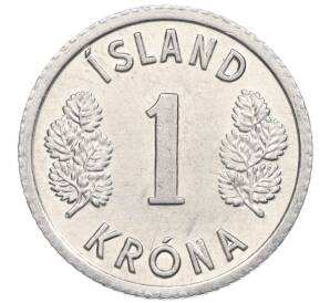 1 крона 1976 года Исландия — Фото №2