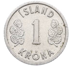 1 крона 1976 года Исландия — Фото №2