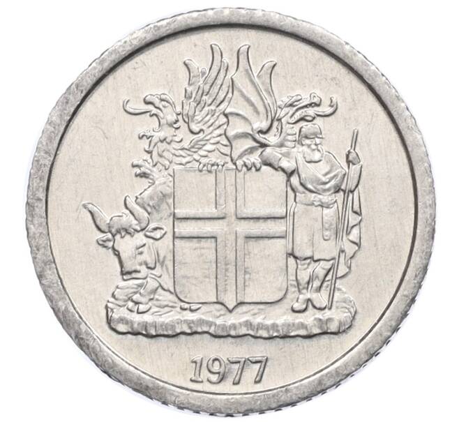 Монета 1 крона 1977 года Исландия (Артикул: K12-34773) — Фото №1