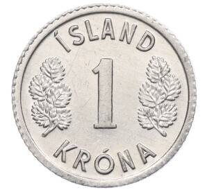 1 крона 1976 года Исландия — Фото №2