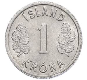1 крона 1976 года Исландия — Фото №2