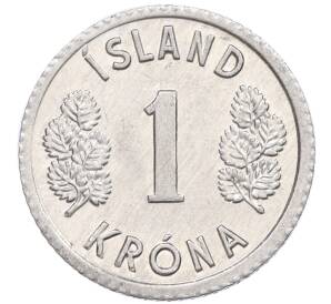 1 крона 1976 года Исландия — Фото №2