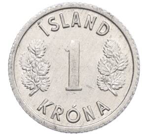 1 крона 1976 года Исландия — Фото №2