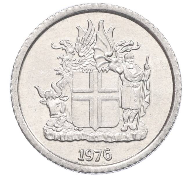 Монета 1 крона 1976 года Исландия (Артикул: K12-34784) — Фото №1