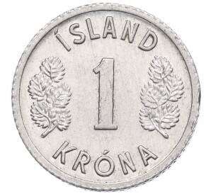 1 крона 1976 года Исландия — Фото №2