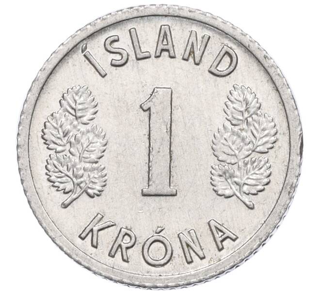 Монета 1 крона 1976 года Исландия (Артикул: K12-34785) — Фото №2