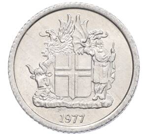 1 крона 1977 года Исландия — Фото №1