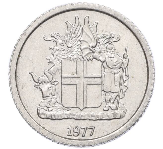 Монета 1 крона 1977 года Исландия (Артикул: K12-34790) — Фото №1