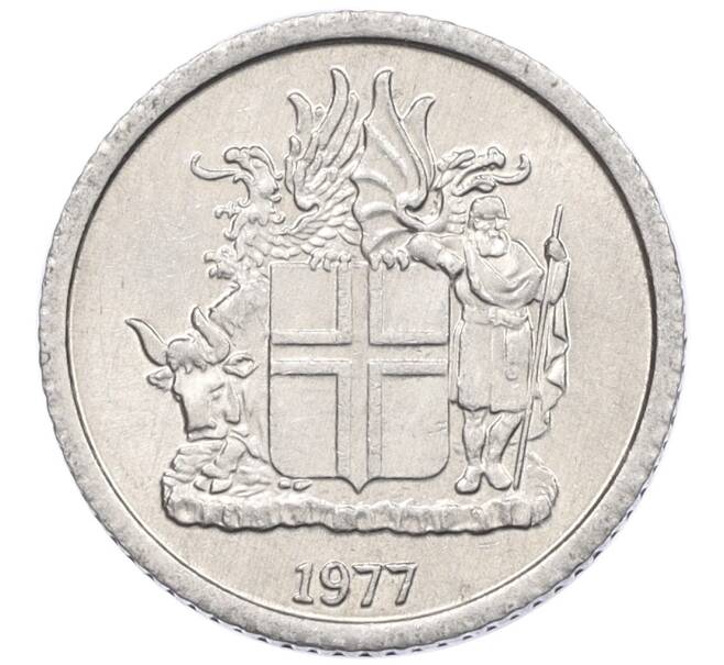 Монета 1 крона 1977 года Исландия (Артикул: K12-34797) — Фото №1