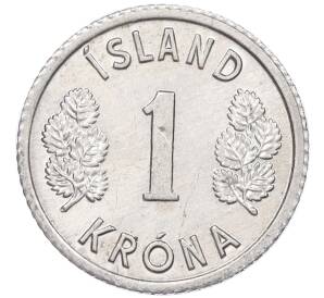 1 крона 1976 года Исландия — Фото №2