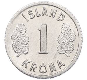 1 крона 1976 года Исландия — Фото №2