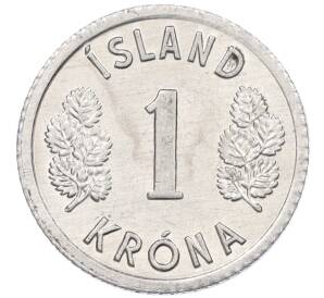 1 крона 1976 года Исландия — Фото №2