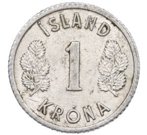 1 крона 1976 года Исландия — Фото №2