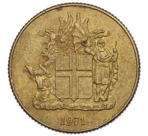 1 крона 1971 года Исландия — Фото №1