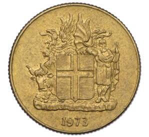 1 крона 1973 года Исландия — Фото №1