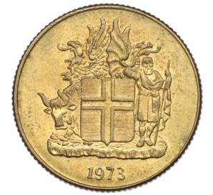 1 крона 1973 года Исландия — Фото №1