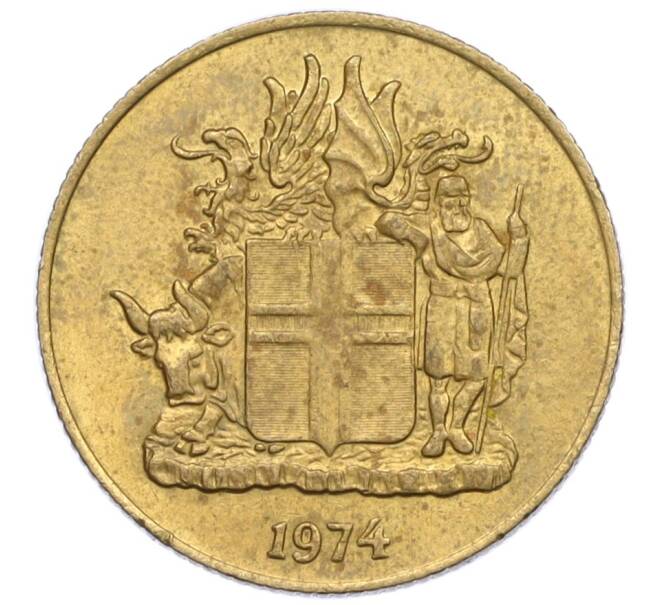Монета 1 крона 1974 года Исландия (Артикул: K12-34842) — Фото №1