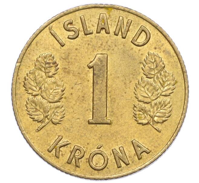 Монета 1 крона 1974 года Исландия (Артикул: K12-34842) — Фото №2