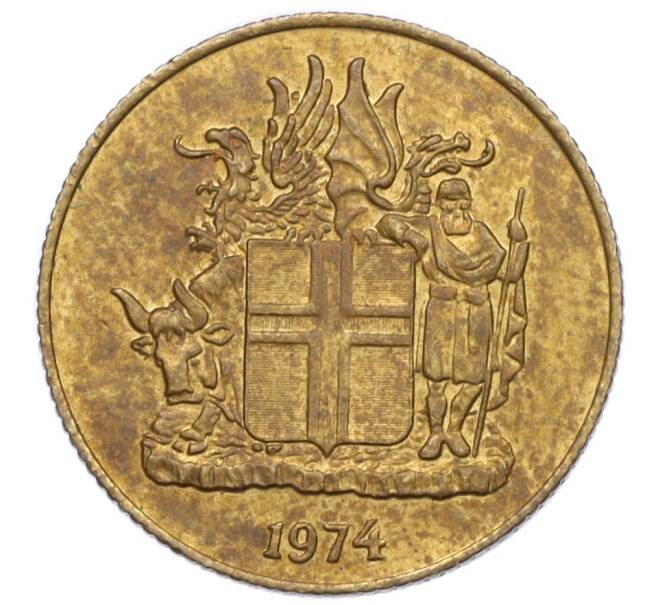 Монета 1 крона 1974 года Исландия (Артикул: K12-34844) — Фото №1