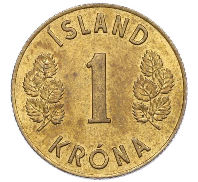 Монета 1 крона 1974 года Исландия (Артикул: K12-34844) — Фото №2