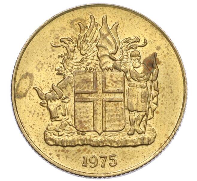 Монета 1 крона 1975 года Исландия (Артикул: K12-34849) — Фото №1