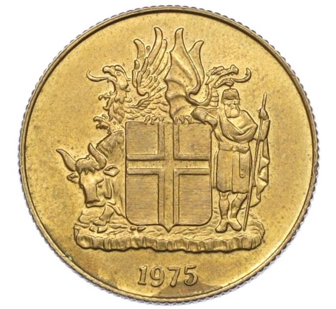 Монета 1 крона 1975 года Исландия (Артикул: K12-34850) — Фото №1
