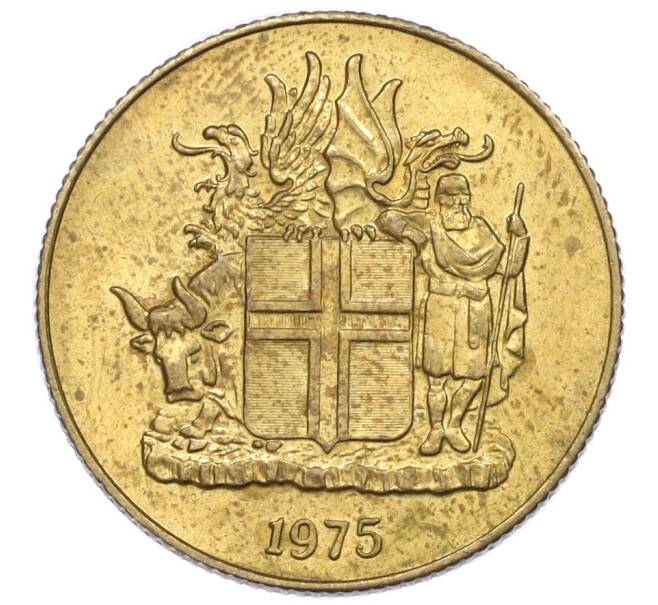 Монета 1 крона 1975 года Исландия (Артикул: K12-34855) — Фото №1